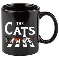 Cat Rock Music Funny Cat Lover Gifts 11oz C Handle Ceramic Mug