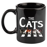 Cat Rock Music Funny Cat Lover Gifts 11oz C Handle Ceramic Mug