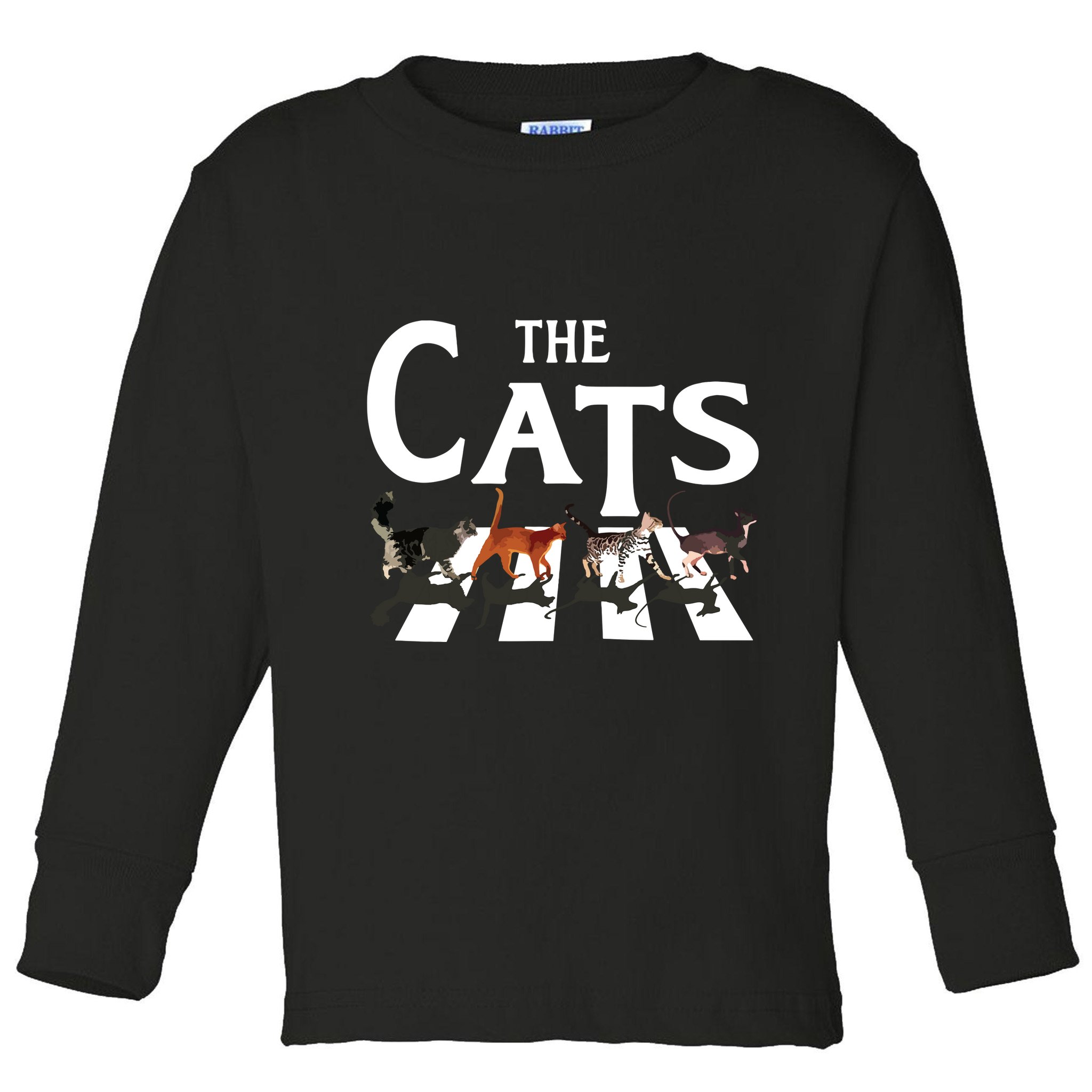 Cat Rock Music Funny Cat Lover Gifts Toddler Long Sleeve Shirt