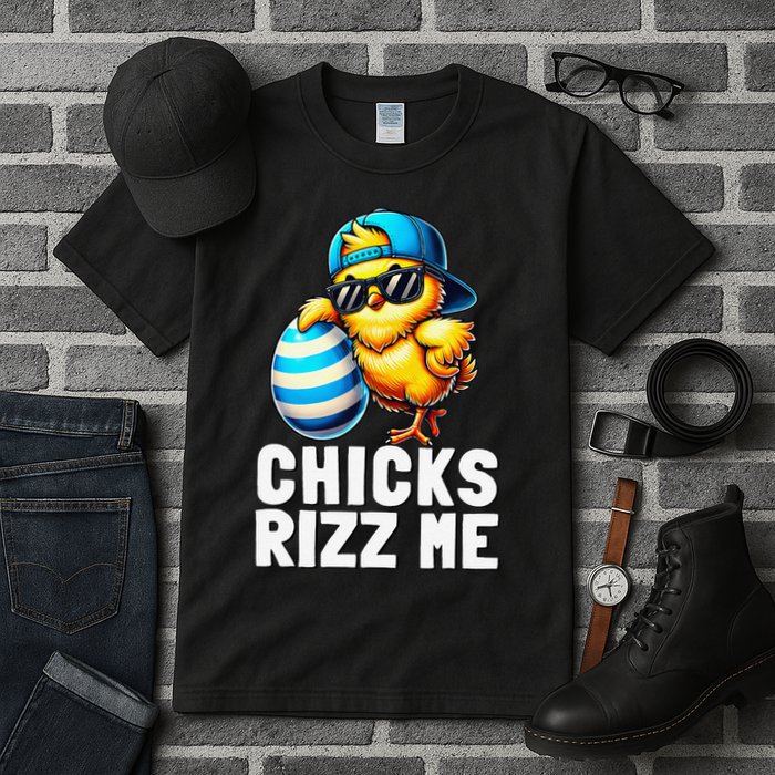 Chicks Rizz Me Meme Funny Easter Egg Rizz Up Bruh Tall T-Shirt