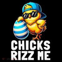 Chicks Rizz Me Meme Funny Easter Egg Rizz Up Bruh 16 in Basic Backpack