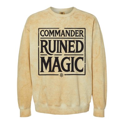 Commander Ruined Magic Colorblast Crewneck Sweatshirt