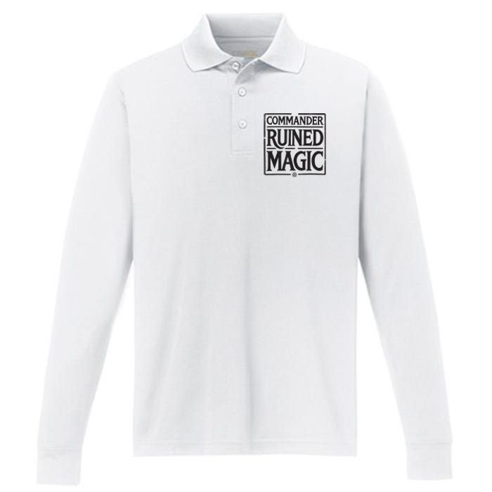 Commander Ruined Magic Performance Long Sleeve Polo