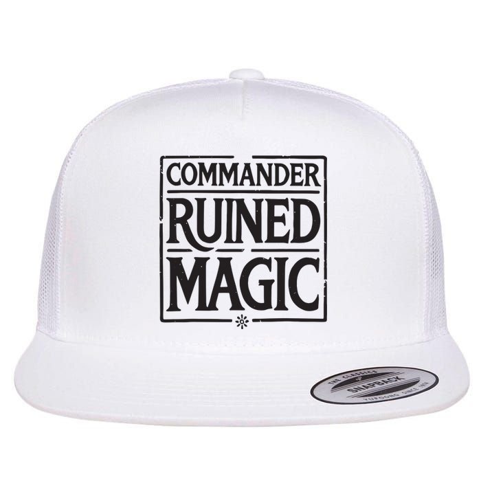 Commander Ruined Magic Flat Bill Trucker Hat