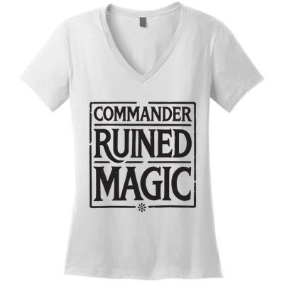 Commander Ruined Magic Women's V-Neck T-Shirt