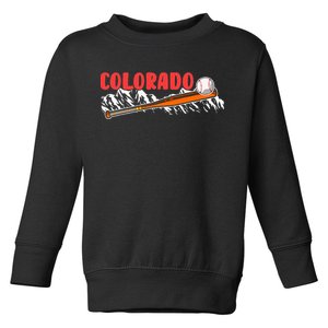 Colorado Rocky Mountain Baseball Fan Toddler Sweatshirt