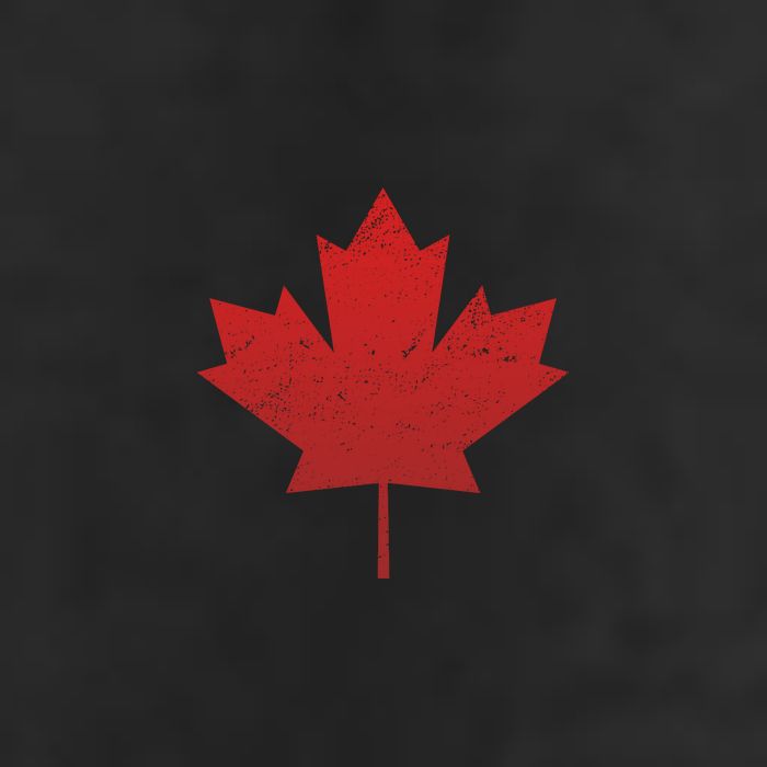 Canadian Red Maple Leaf Symbol Cool Comfort Performance Bucket Hat