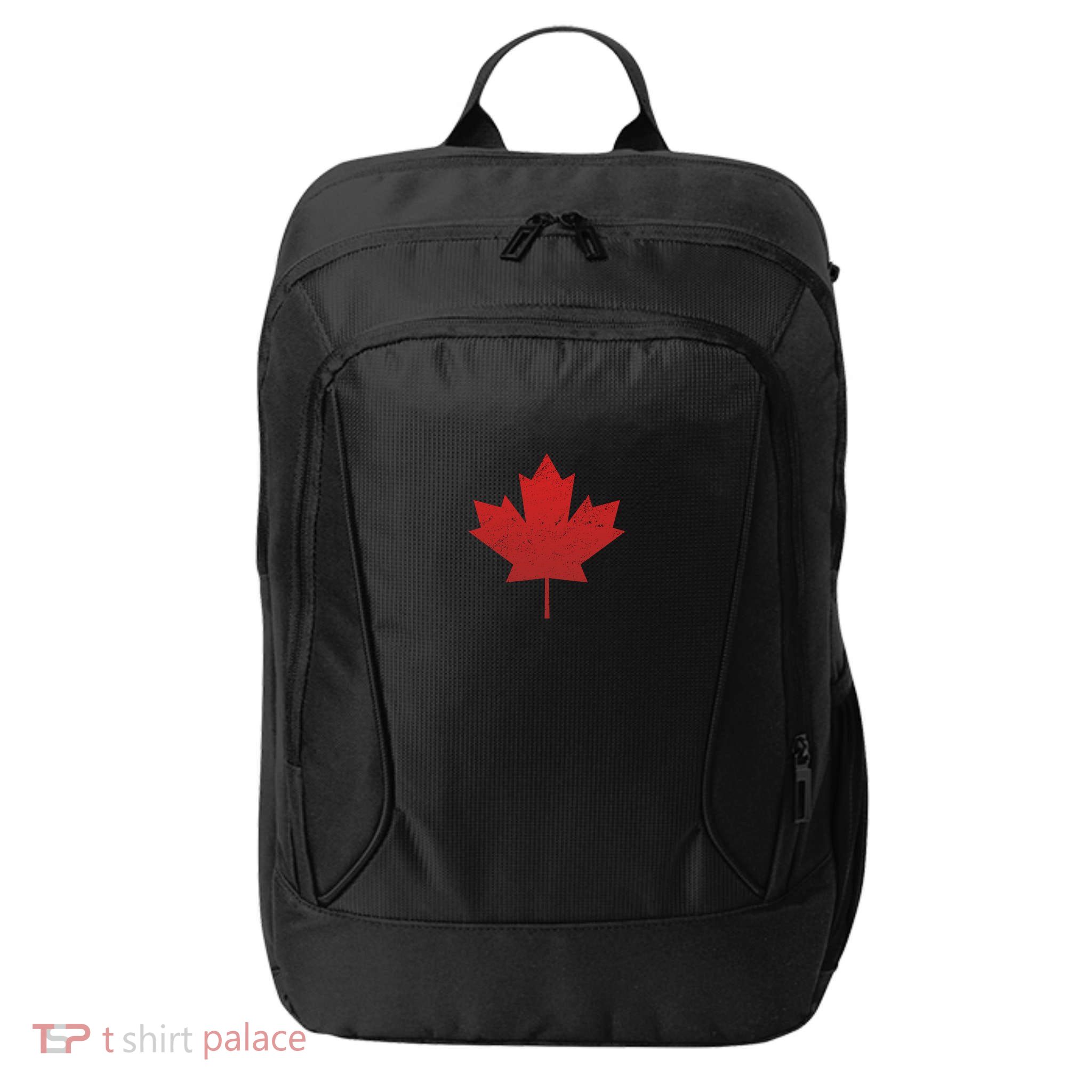 Canadian Red Maple Leaf Symbol City Backpack