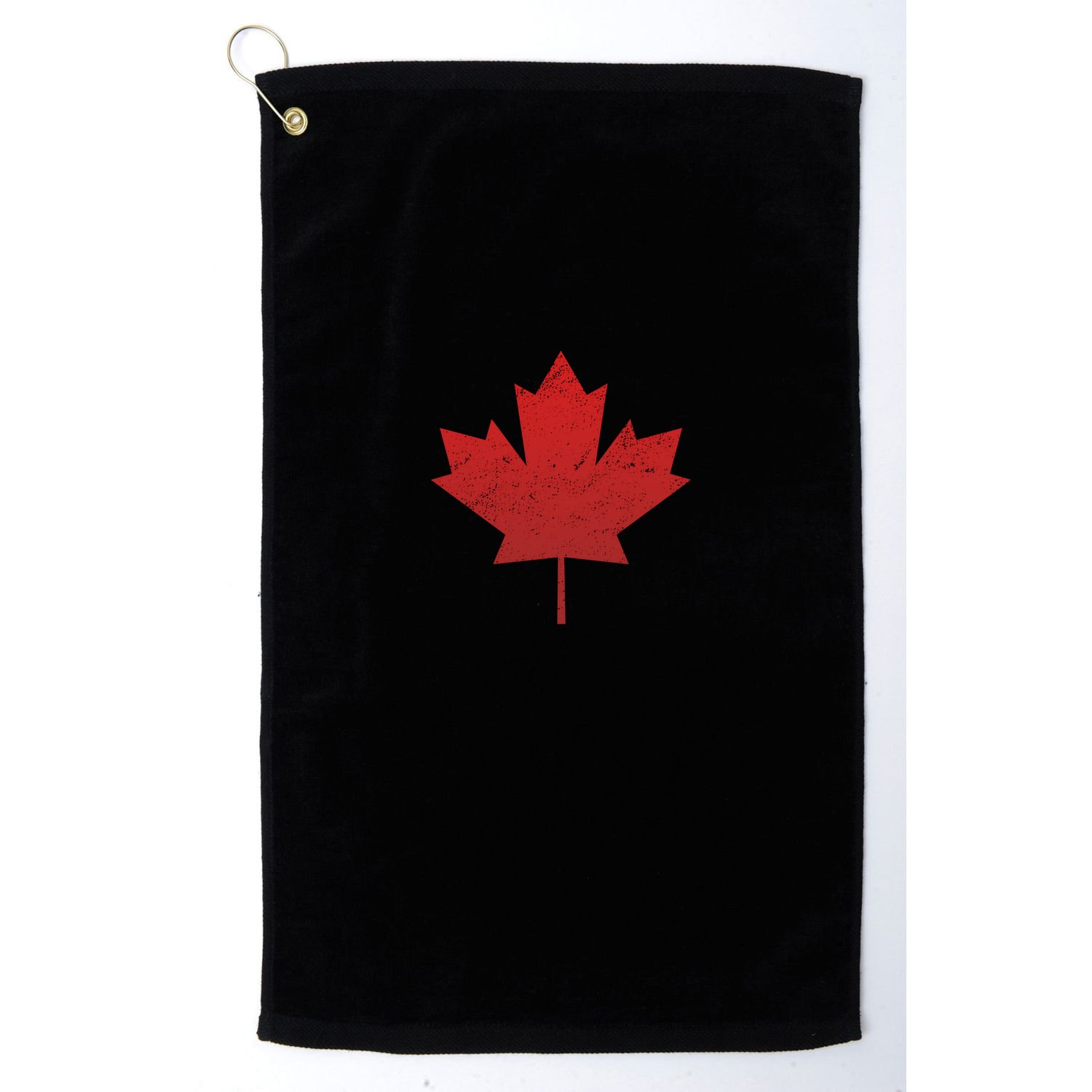 Canadian Red Maple Leaf Symbol Golf Towel