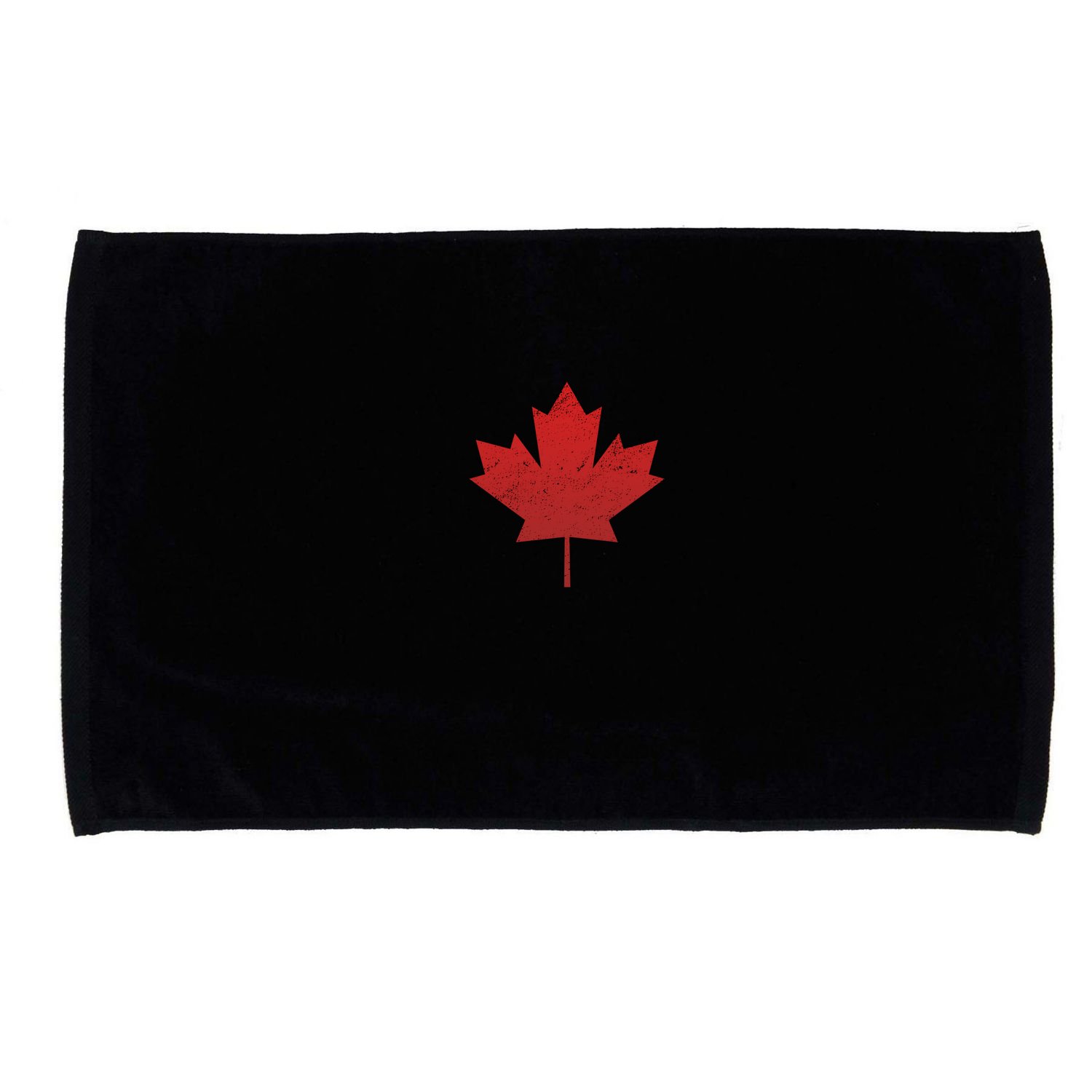 Canadian Red Maple Leaf Symbol Microfiber Hand Towel