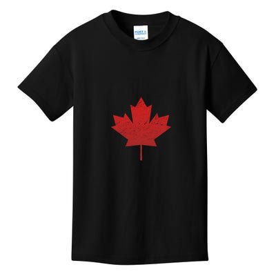 Canadian Red Maple Leaf Symbol Kids T-Shirt