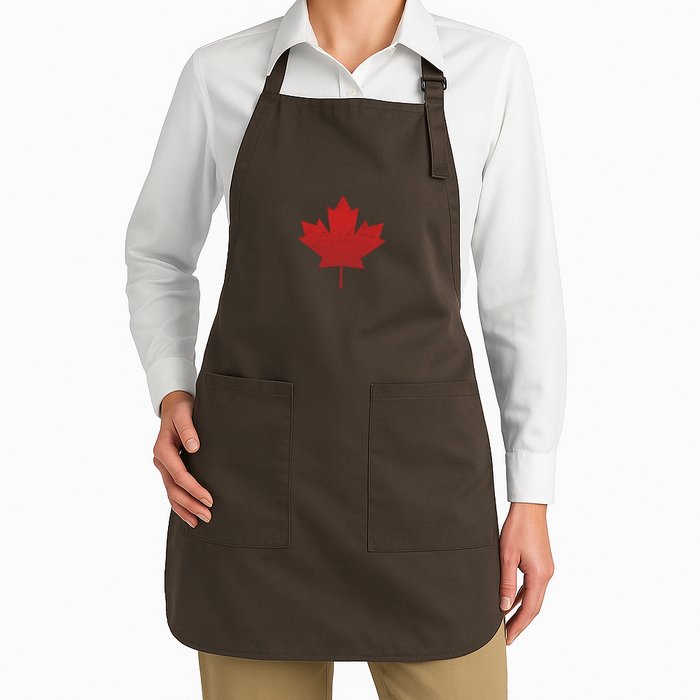 Canadian Red Maple Leaf Symbol Apron