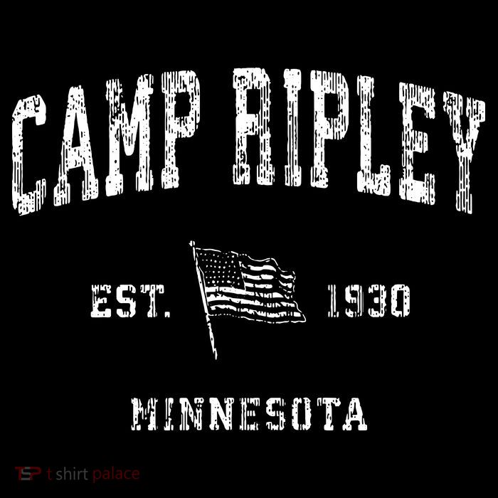 Camp Ripley Minnesota Mn Vintage Us Flag Sports Tall T-Shirt