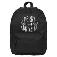 Christmas Rustic Merry And Bright 16 in Basic Backpack
