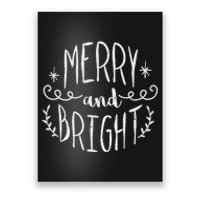 Christmas Rustic Merry And Bright Poster