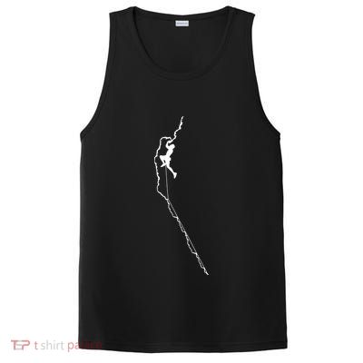 Climbing Rock Mountain Climber Bouldering Tee Gift PosiCharge Competitor Tank
