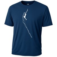 Climbing Rock Mountain Climber Bouldering Tee Gift Cooling Performance Crew T-Shirt