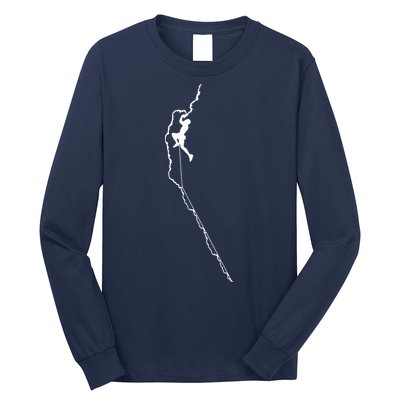 Climbing Rock Mountain Climber Bouldering Tee Gift Long Sleeve Shirt
