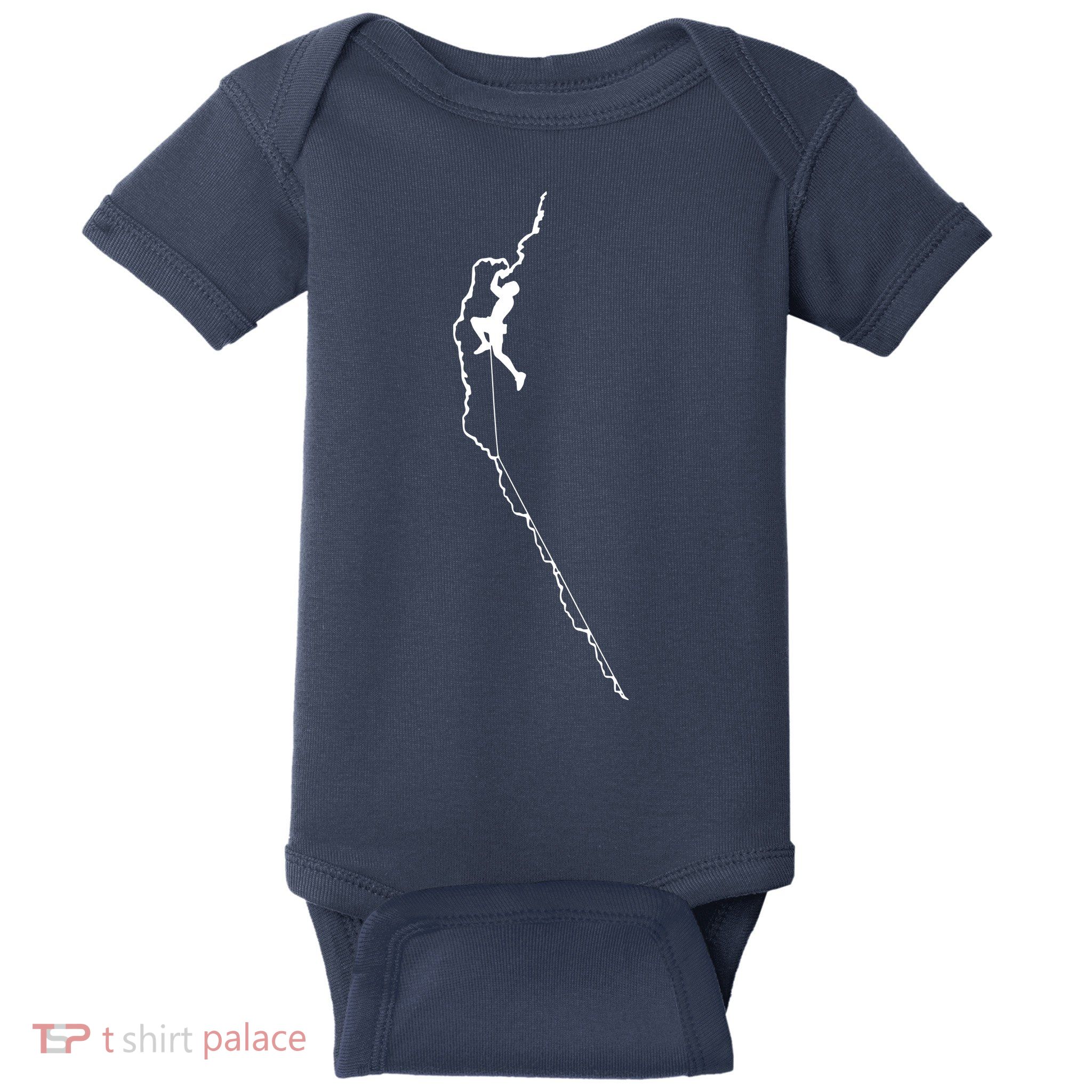 Climbing Rock Mountain Climber Bouldering Tee Gift Baby Bodysuit
