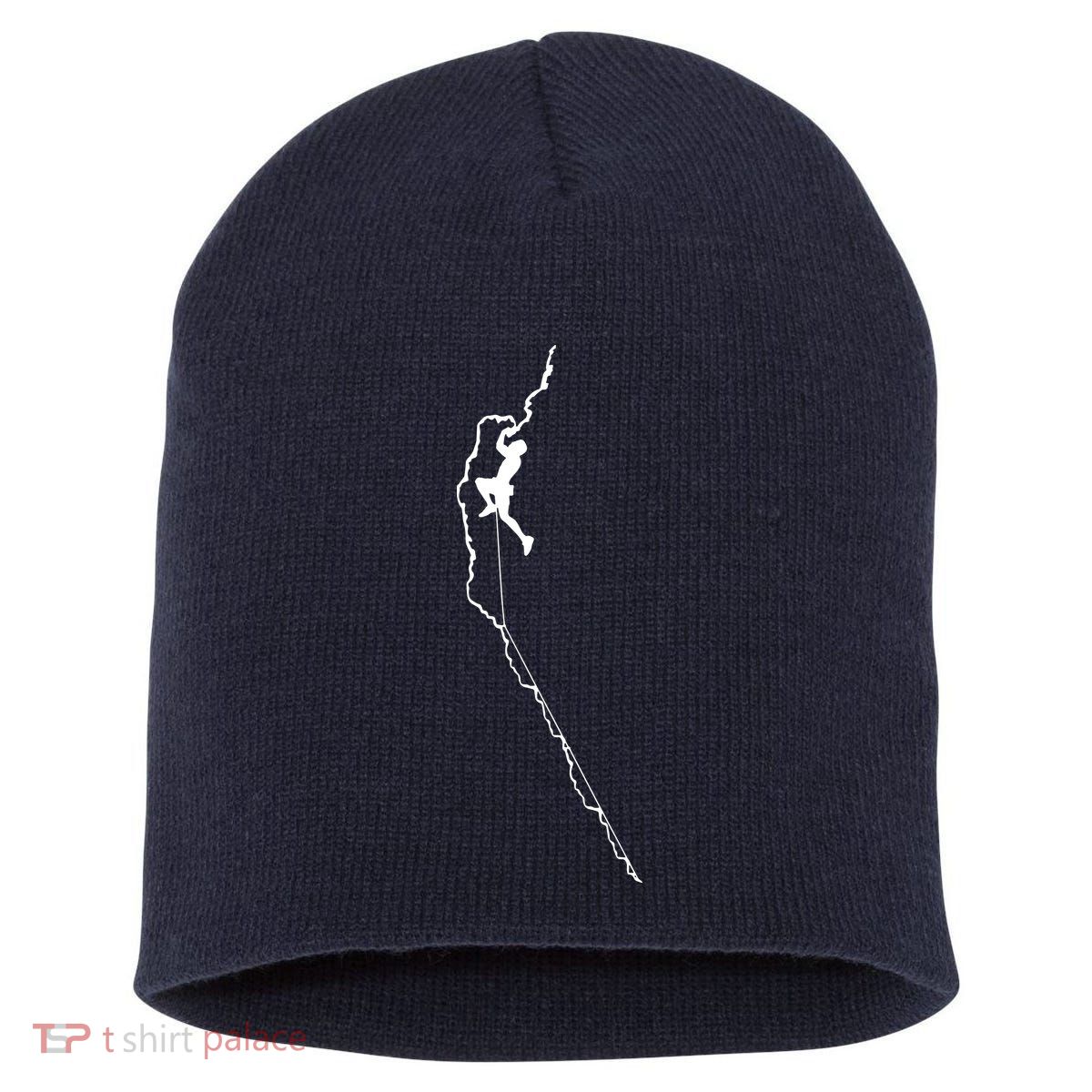 Climbing Rock Mountain Climber Bouldering Tee Gift Short Acrylic Beanie