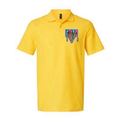Cute Retro Melting Ice Cream Cone Baseball Home Plate Polo