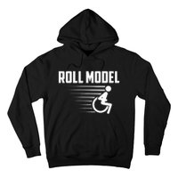 Cool Roll Model Funny Handicapped Person Wheelchair Hoodie