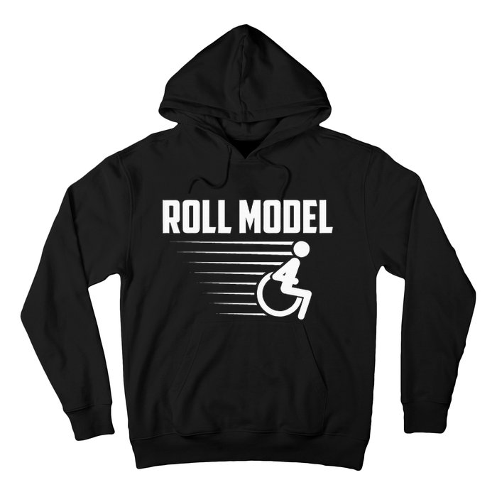 Cool Roll Model Funny Handicapped Person Wheelchair Hoodie