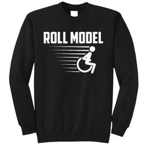 Cool Roll Model Funny Handicapped Person Wheelchair Sweatshirt