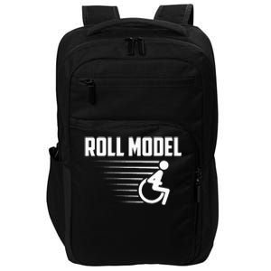 Cool Roll Model Funny Handicapped Person Wheelchair Impact Tech Backpack