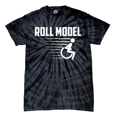 Cool Roll Model Funny Handicapped Person Wheelchair Tie-Dye T-Shirt