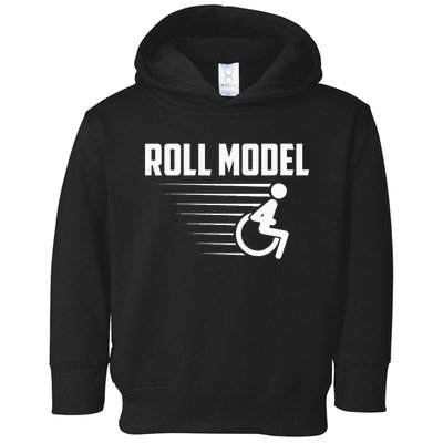 Cool Roll Model Funny Handicapped Person Wheelchair Toddler Hoodie