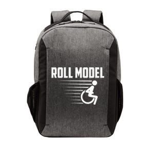 Cool Roll Model Funny Handicapped Person Wheelchair Vector Backpack