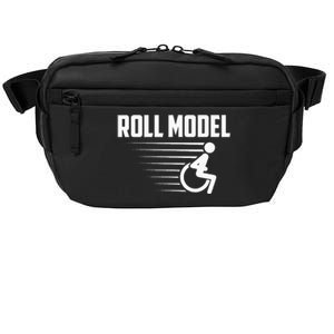 Cool Roll Model Funny Handicapped Person Wheelchair Crossbody Pack