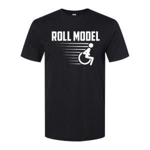 Cool Roll Model Funny Handicapped Person Wheelchair Softstyle CVC T-Shirt