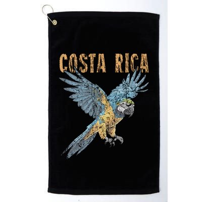 Costa Rica Macaw Pura Vida Animals Nature Pura Vida Golf Towel