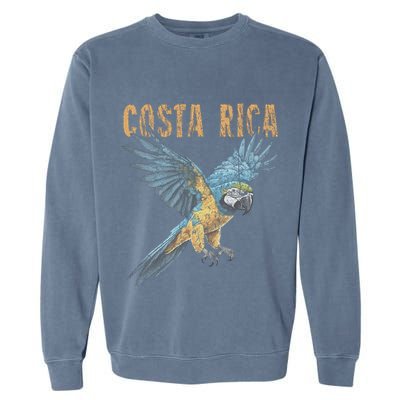 Costa Rica Macaw Pura Vida Animals Nature Pura Vida Garment-Dyed Sweatshirt