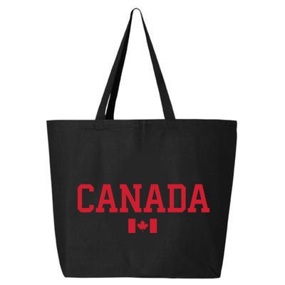 Canada Red Maple Leaf Flag Canada Day 25L Jumbo Tote