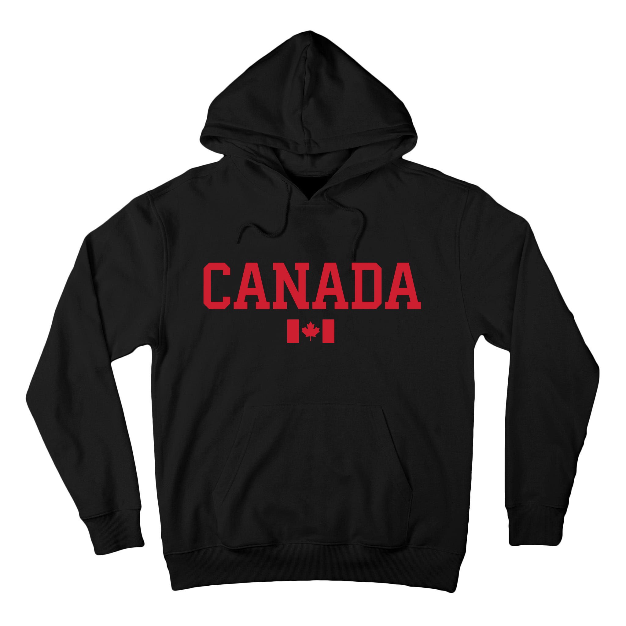Canada Red Maple Leaf Flag Canada Day Tall Hoodie