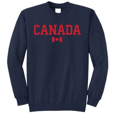 Canada Red Maple Leaf Flag Canada Day Tall Sweatshirt