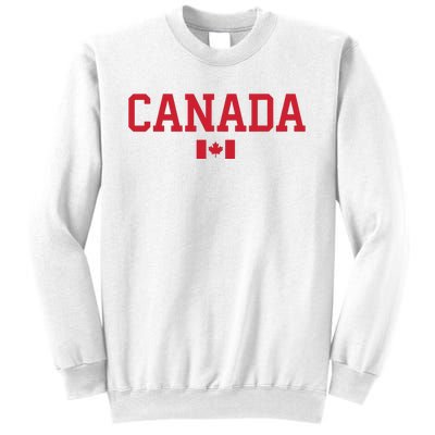 Canada Red Maple Leaf Flag Canada Day Sweatshirt