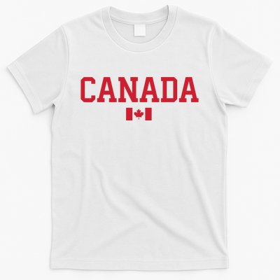 Canada Red Maple Leaf Flag Canada Day T-Shirt