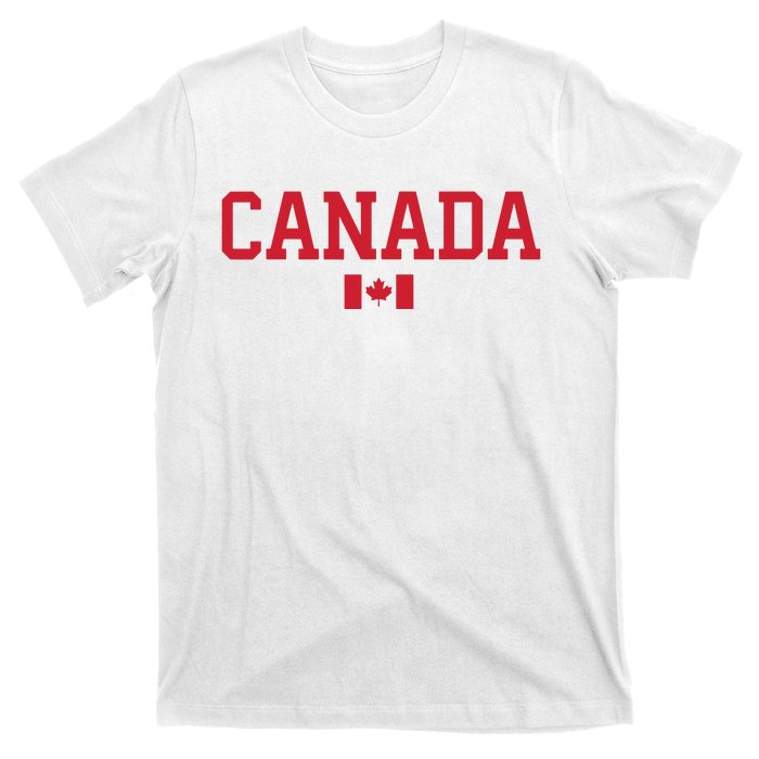 Canada Red Maple Leaf Flag Canada Day T-Shirt