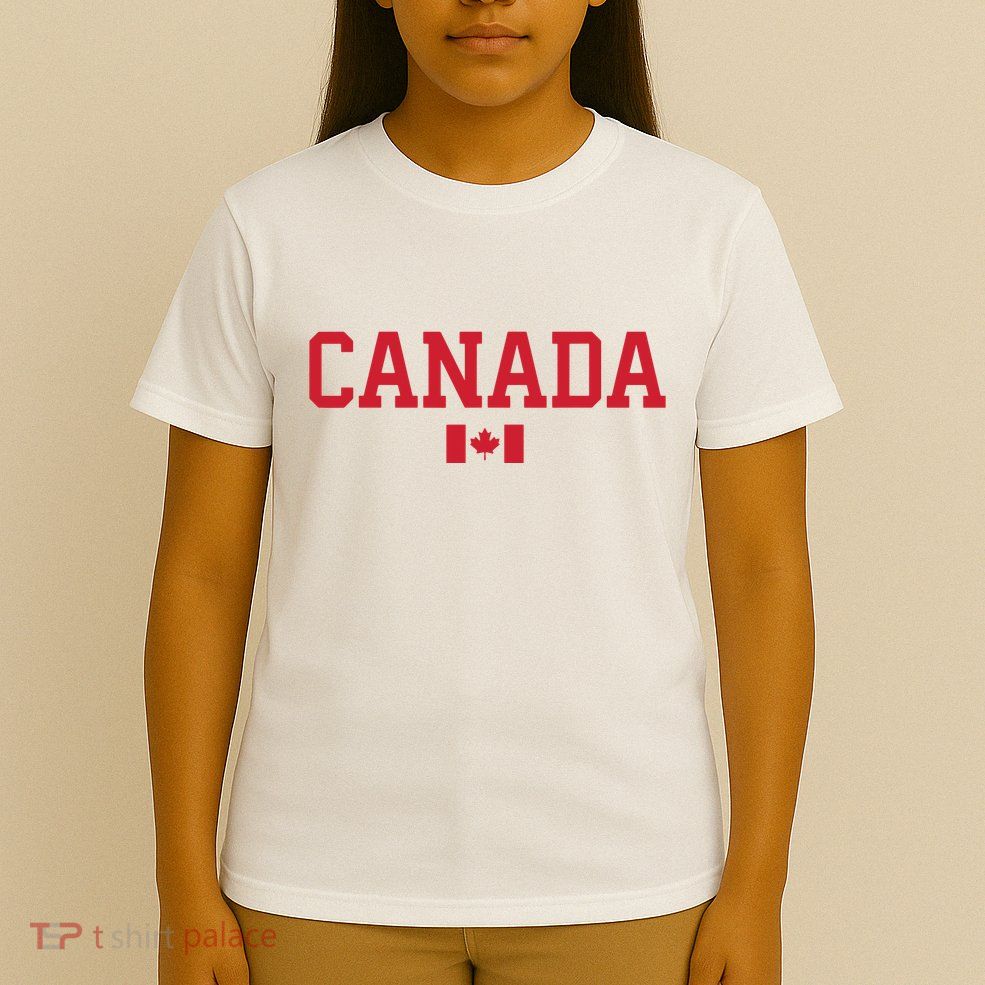 Canada Red Maple Leaf Flag Canada Day T-Shirt
