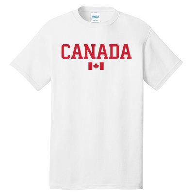 Canada Red Maple Leaf Flag Canada Day Tall T-Shirt