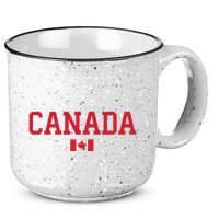 Canada Red Maple Leaf Flag Canada Day 15oz Campfire Ceramic Mug