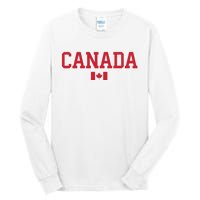 Canada Red Maple Leaf Flag Canada Day Tall Long Sleeve T-Shirt