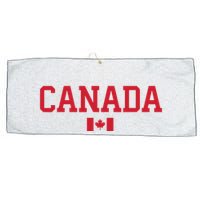 Canada Red Maple Leaf Flag Canada Day Large Microfiber Waffle Golf Towel
