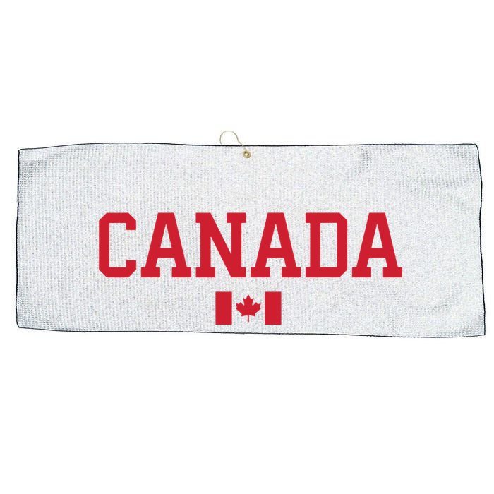 Canada Red Maple Leaf Flag Canada Day Large Microfiber Waffle Golf Towel