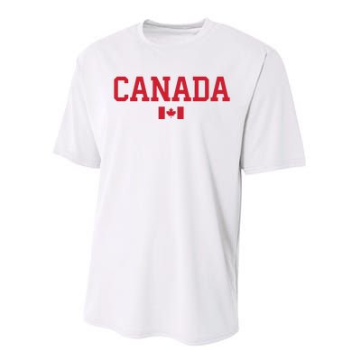 Canada Red Maple Leaf Flag Canada Day Performance Sprint T-Shirt