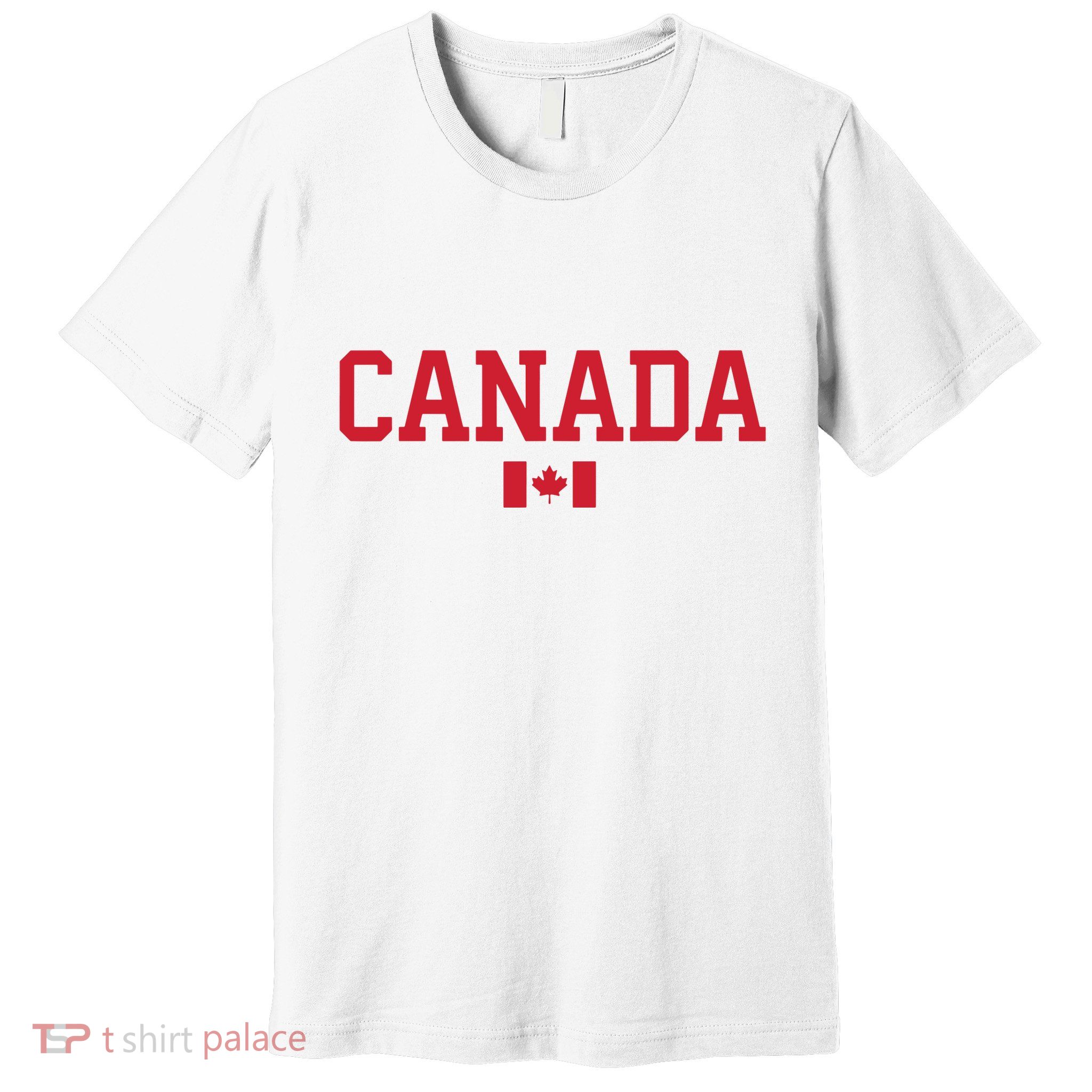 Canada Red Maple Leaf Flag Canada Day Premium T-Shirt